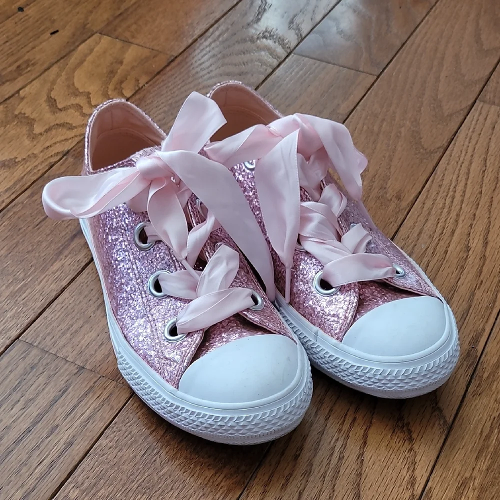 Converse All-Star Pink Glitter Sneakers